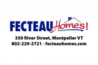 The Fecteau Homes logo including address and phone number.